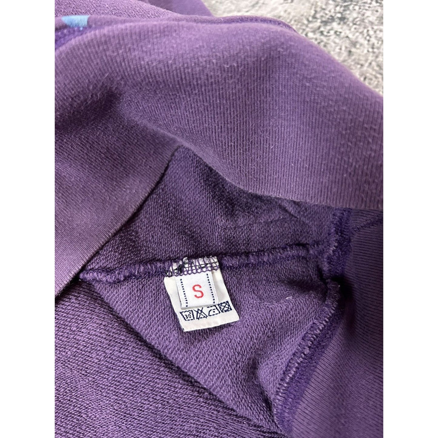 Evisu hoodie purple vintage big logo seagull stars Y2K
