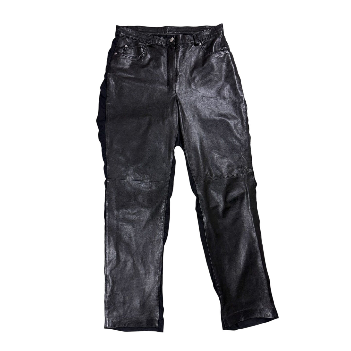 MCM Black Leather Pants Vintage