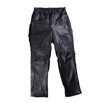 MCM Black Leather Pants Vintage