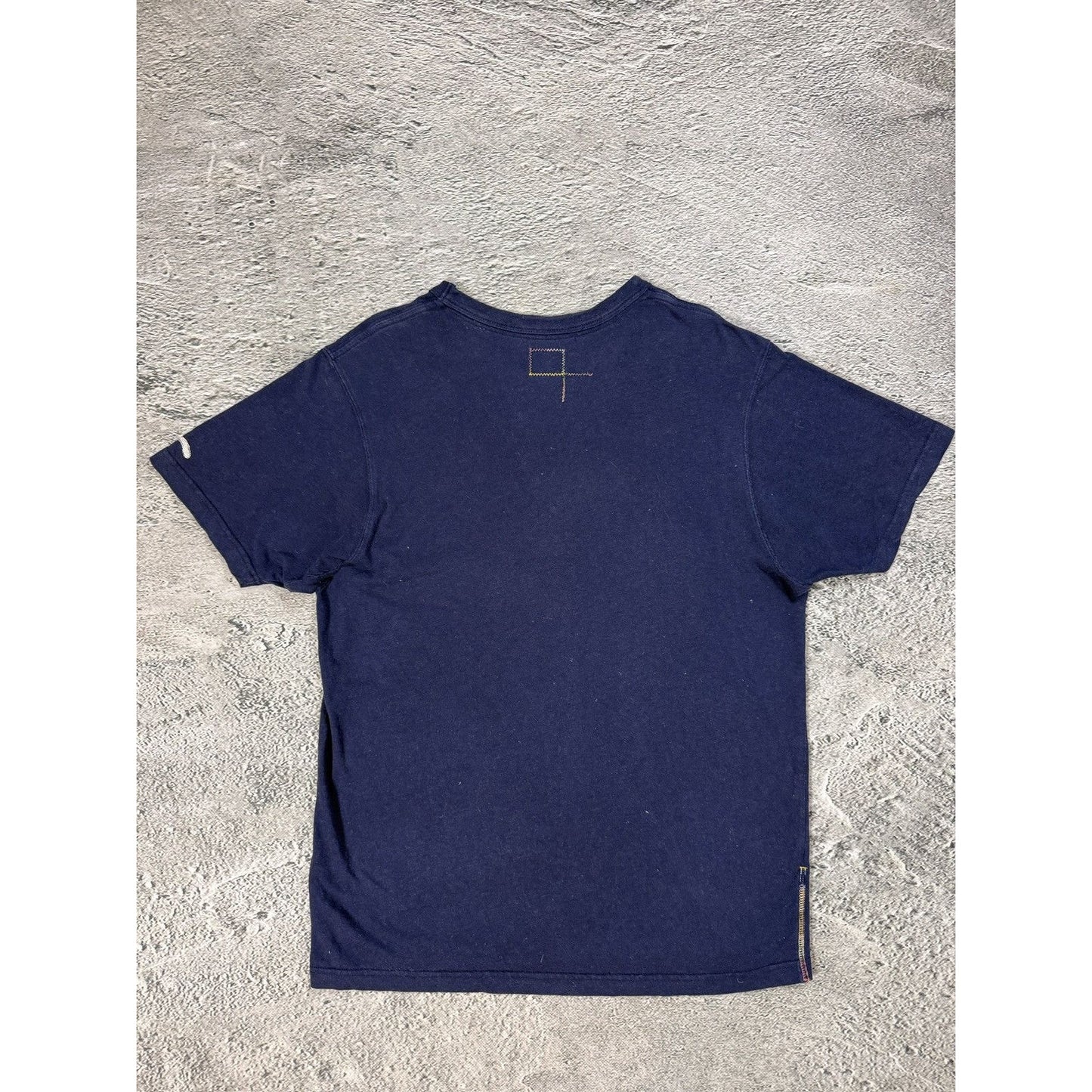 Evisu t-shirt vintage big logo studded navy seagull
