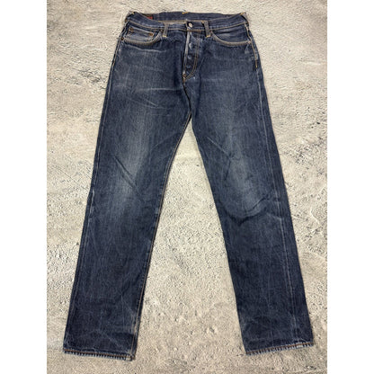 Evisu jeans daicock big logo red selvedge denim