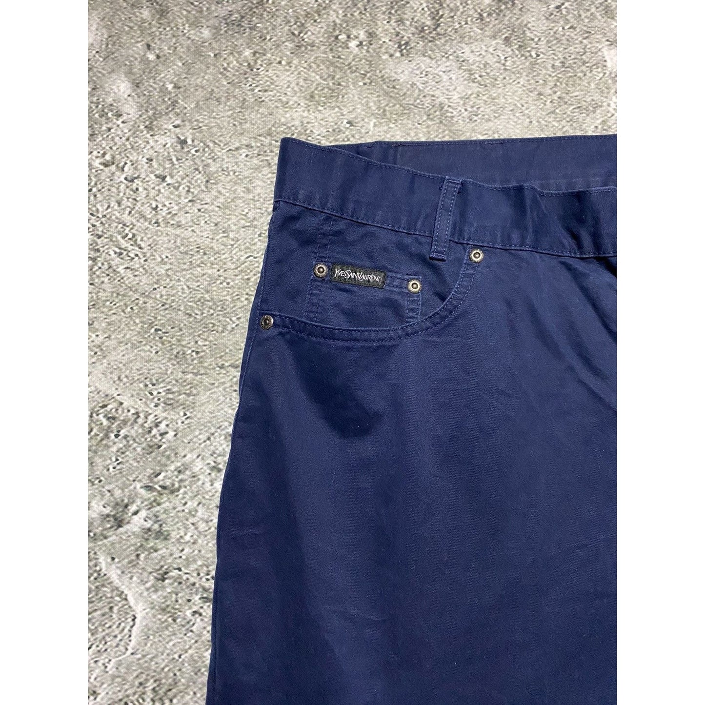 Yves Saint Laurent vintage chino pants YSL jeans navy