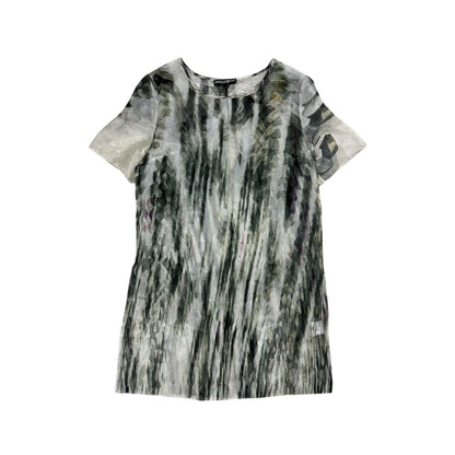 Dolce & Gabbana Mesh top silk Printed dress