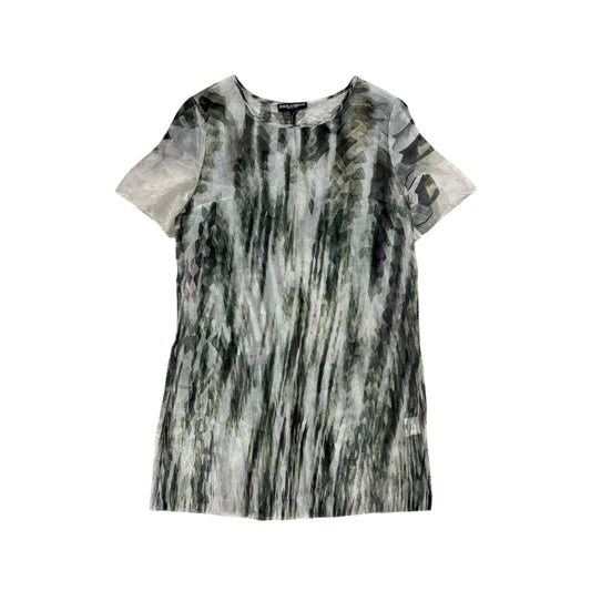 Dolce & Gabbana Mesh top silk Printed dress