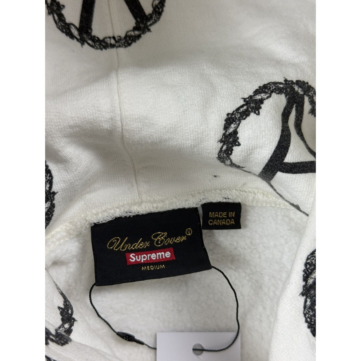 Supreme x Undercover anarchy hoodie white FW16