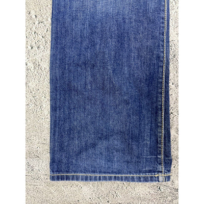 Robins jeans blue jeans straight Y2K blue brown