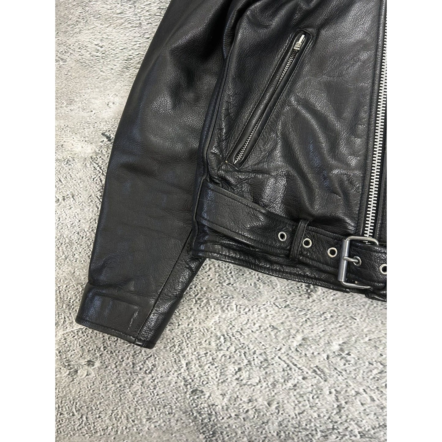 BMW leather Jacket vintage black racing highway Hillbilly
