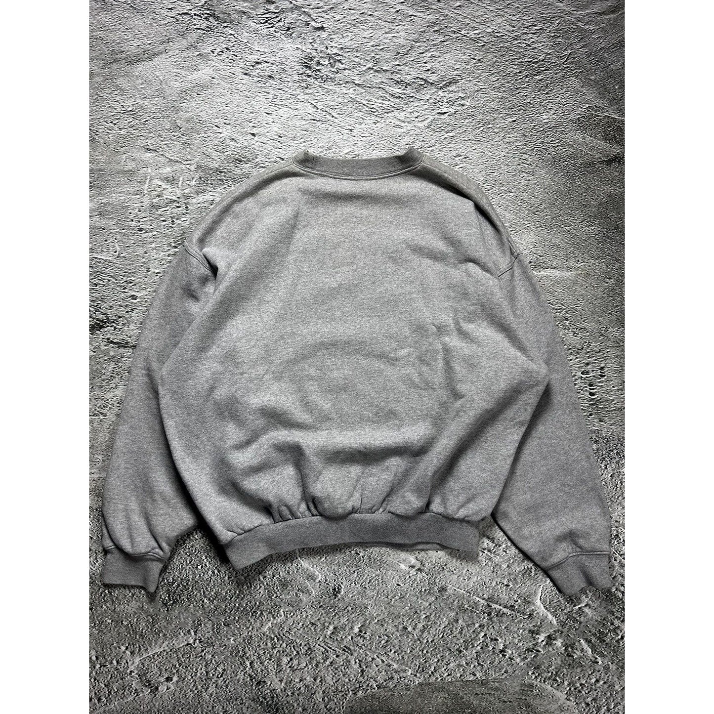 Adidas sweatshirt vintage big logo Y2K grey