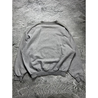 Adidas sweatshirt vintage big logo Y2K grey