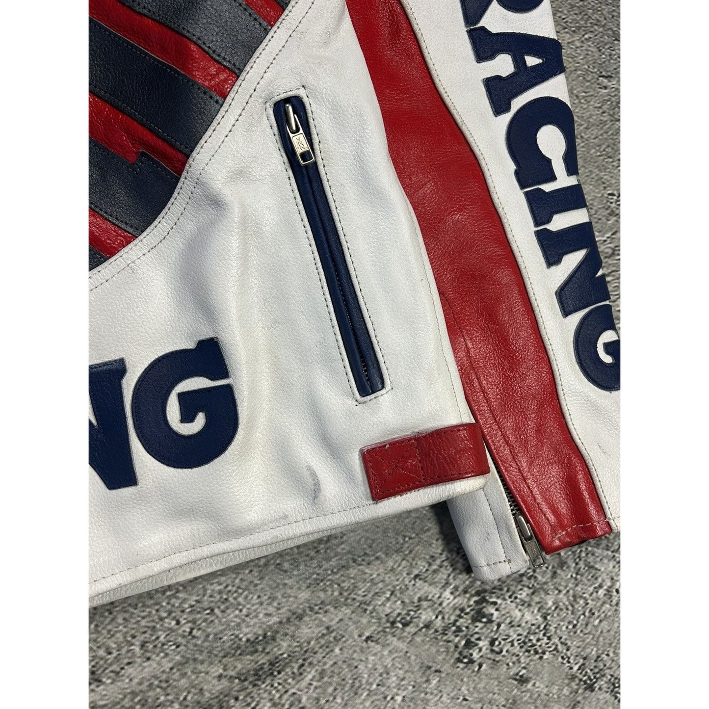 Honda REPSOL Racing Leather Jacket vintage Y2K big logo