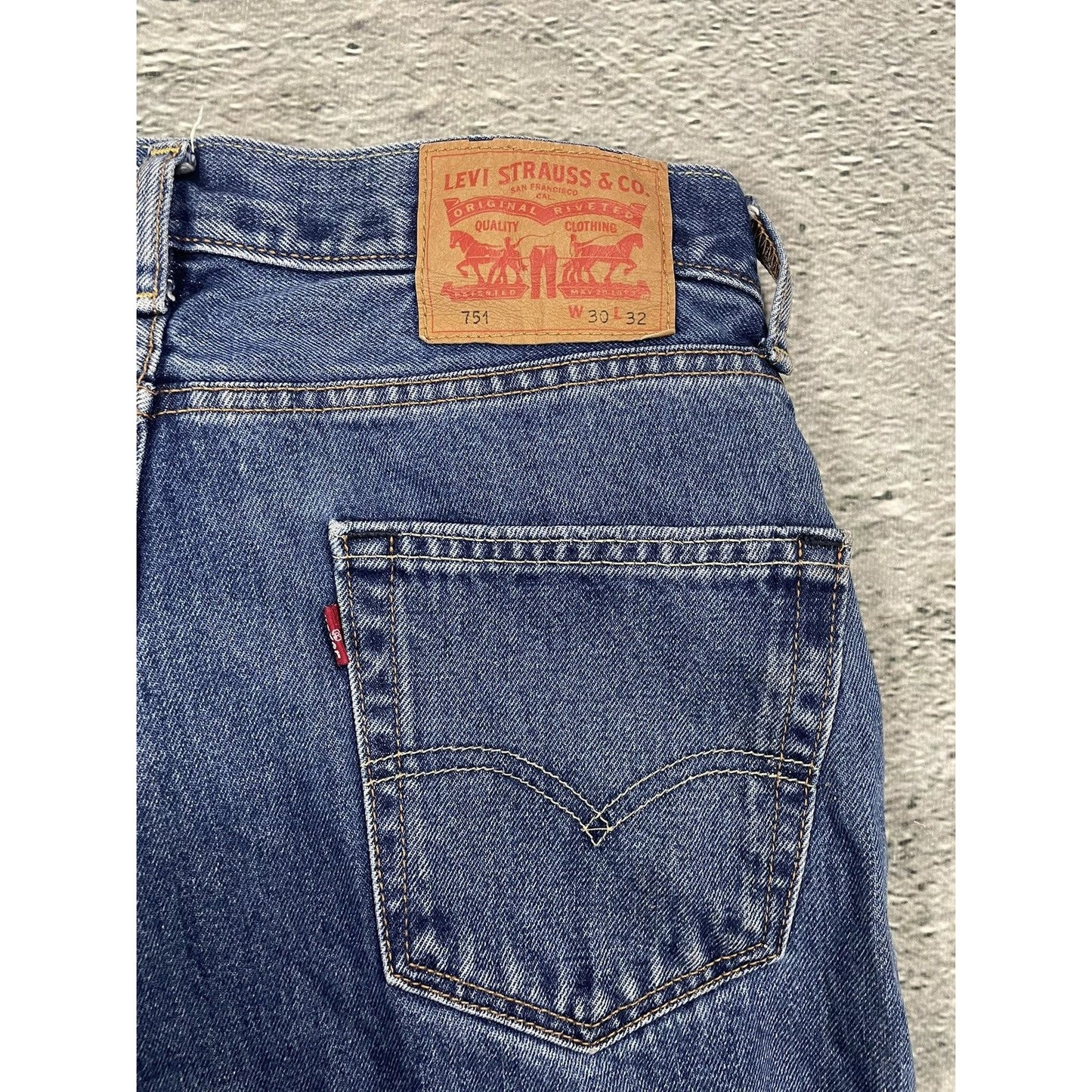 Levi’s 751 vintage blue jeans denim pants