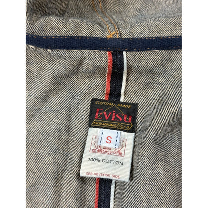 Evisu Raw denim Vest vintage embroidery seagull selvedge