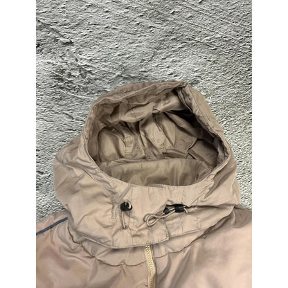 Nike puffer jacket vintage beige small logo 2000s