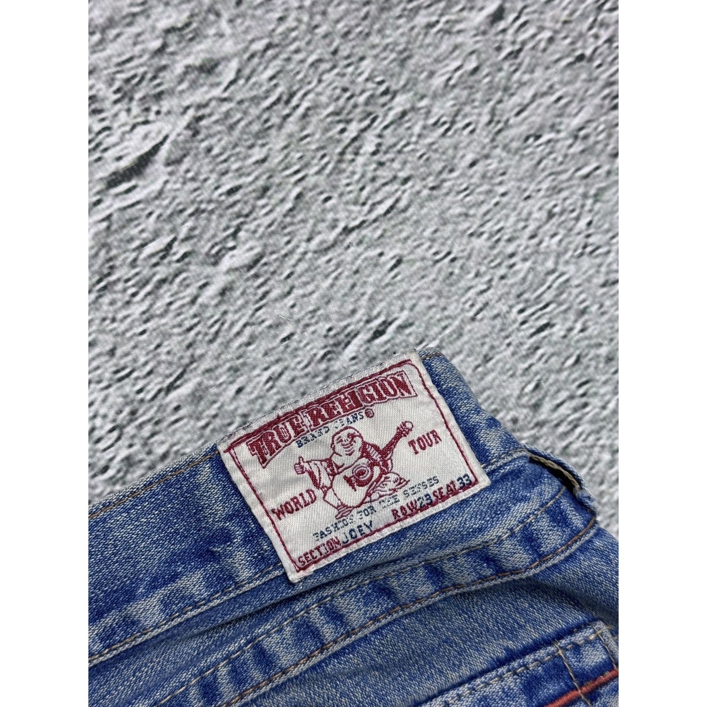 True Religion blue jeans Buddha Embroidery Joey flared