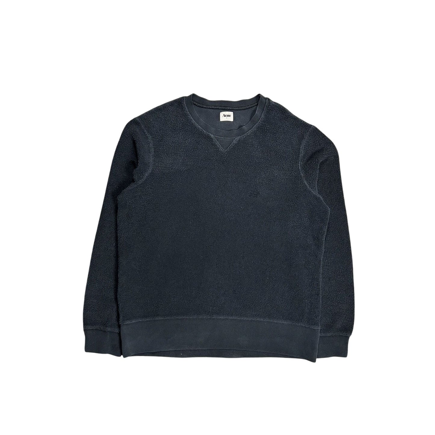 Acne sweatshirt black washed archival vintage style Y2K