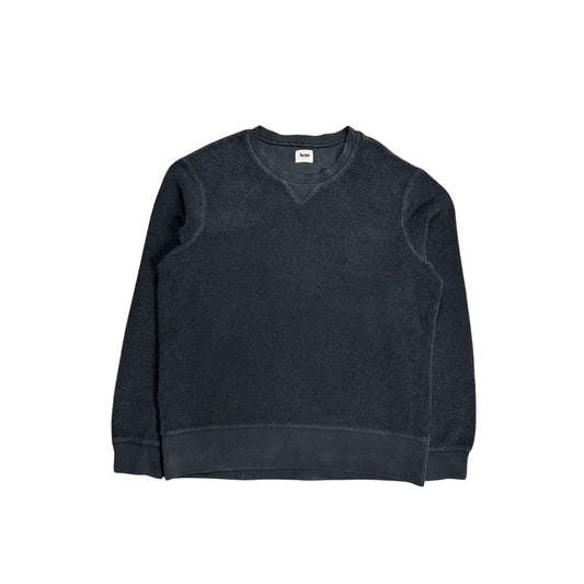 Acne sweatshirt black washed archival vintage style Y2K