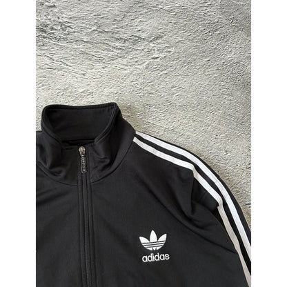 Adidas track jacket vintage black Y2K zip sweatshirt