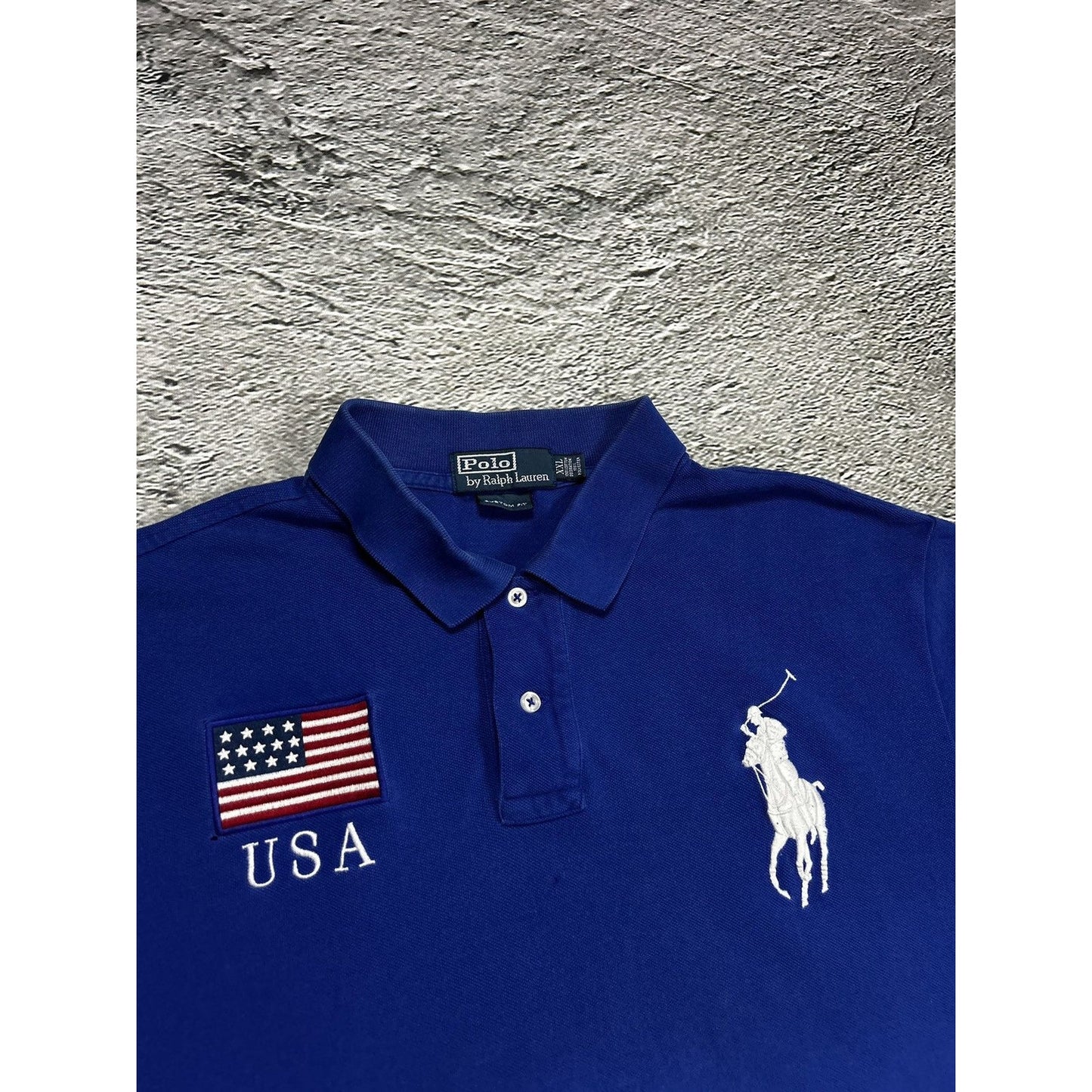 Chief Keef Polo Ralph Lauren USA vintage shirt blue