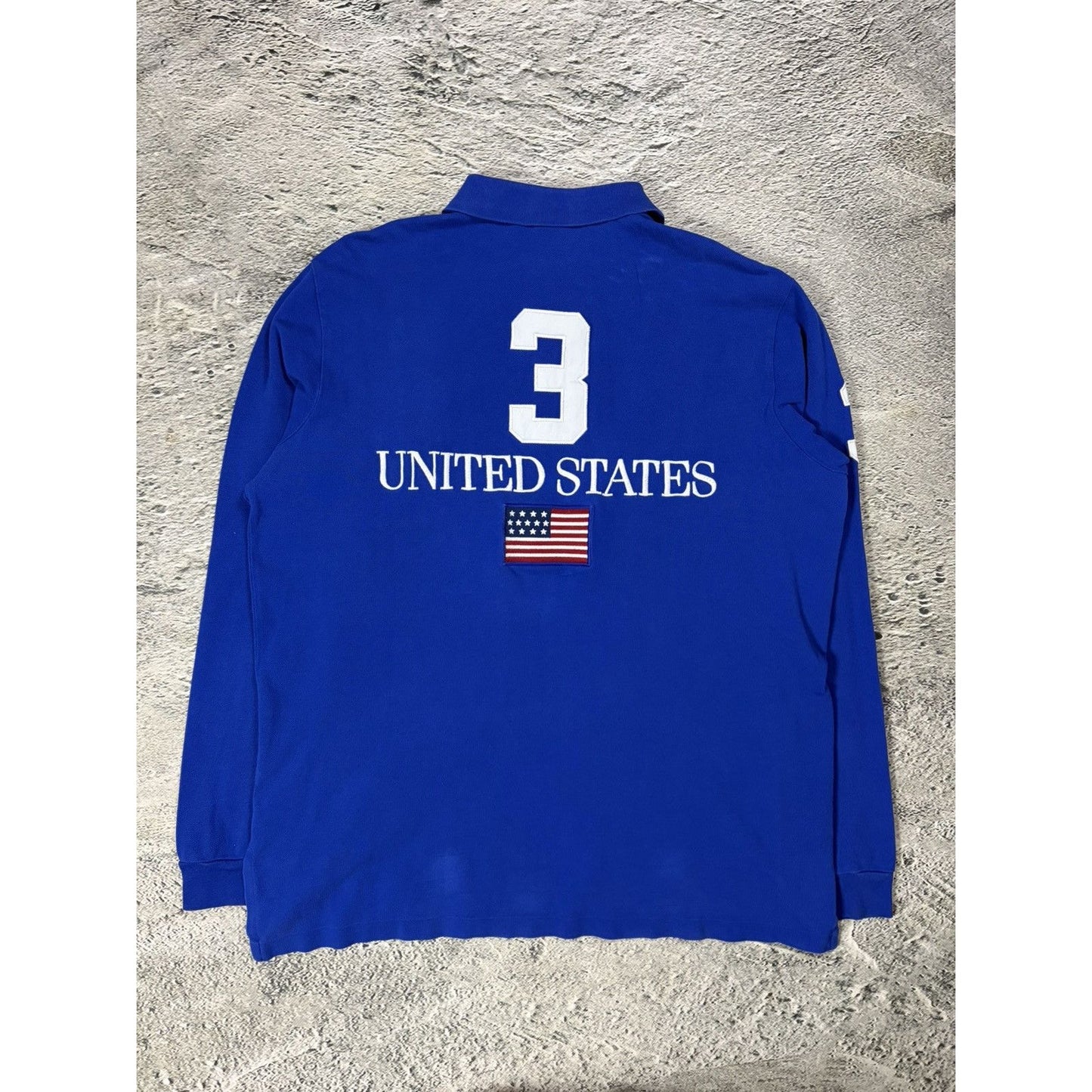 Chief Keef Polo Ralph Lauren USA longsleeve big pony blue