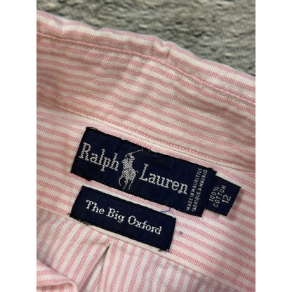 Polo Ralph Lauren pink shirt button up longsleeve striped
