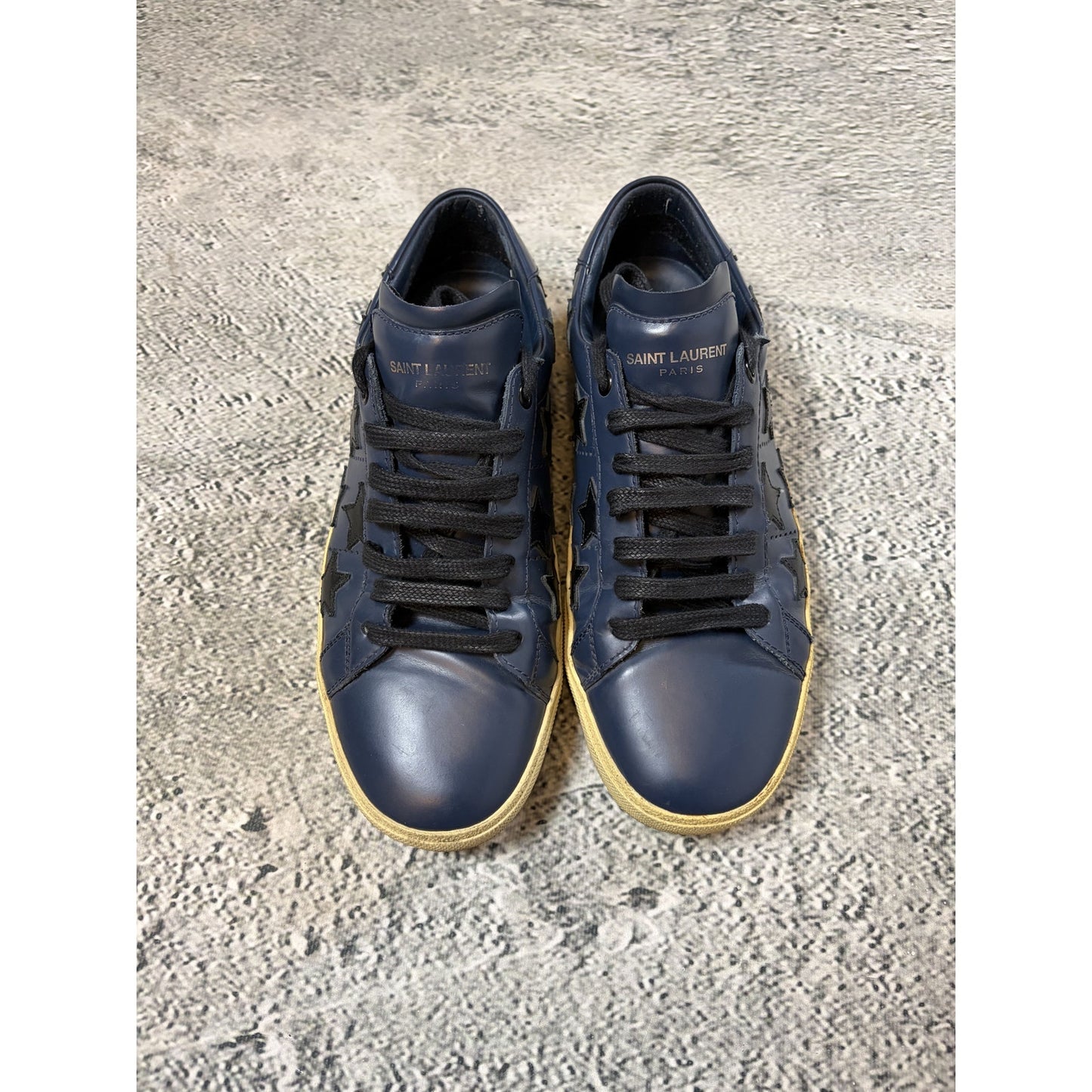 Saint Laurent Hedi Slimane sl06 Star sneakers low navy black stars