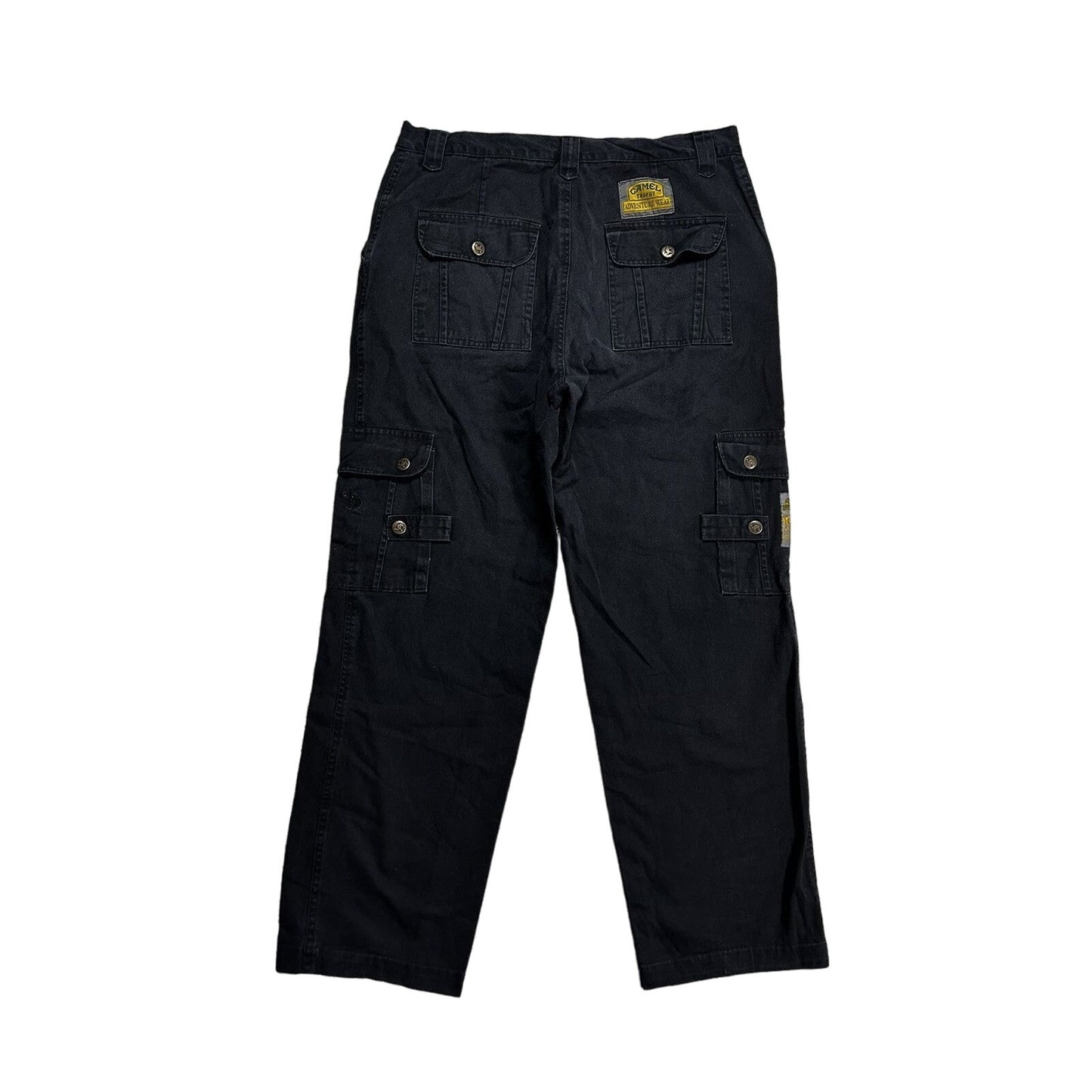 Camel cargo pants black vintage workwear Active