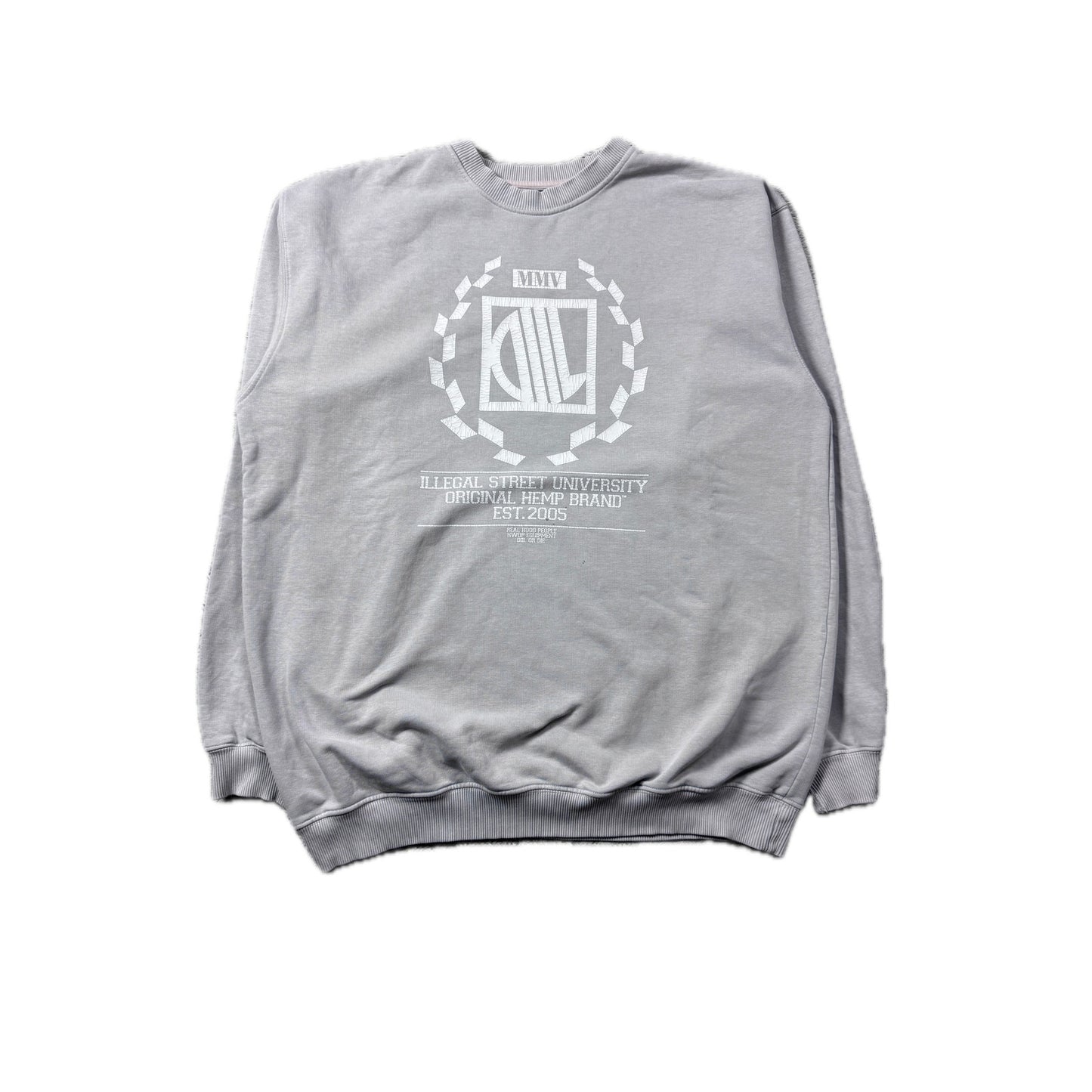 Hemp Gru Dill Gang Polish Hip-Hop vintage crewneck gray HWDP