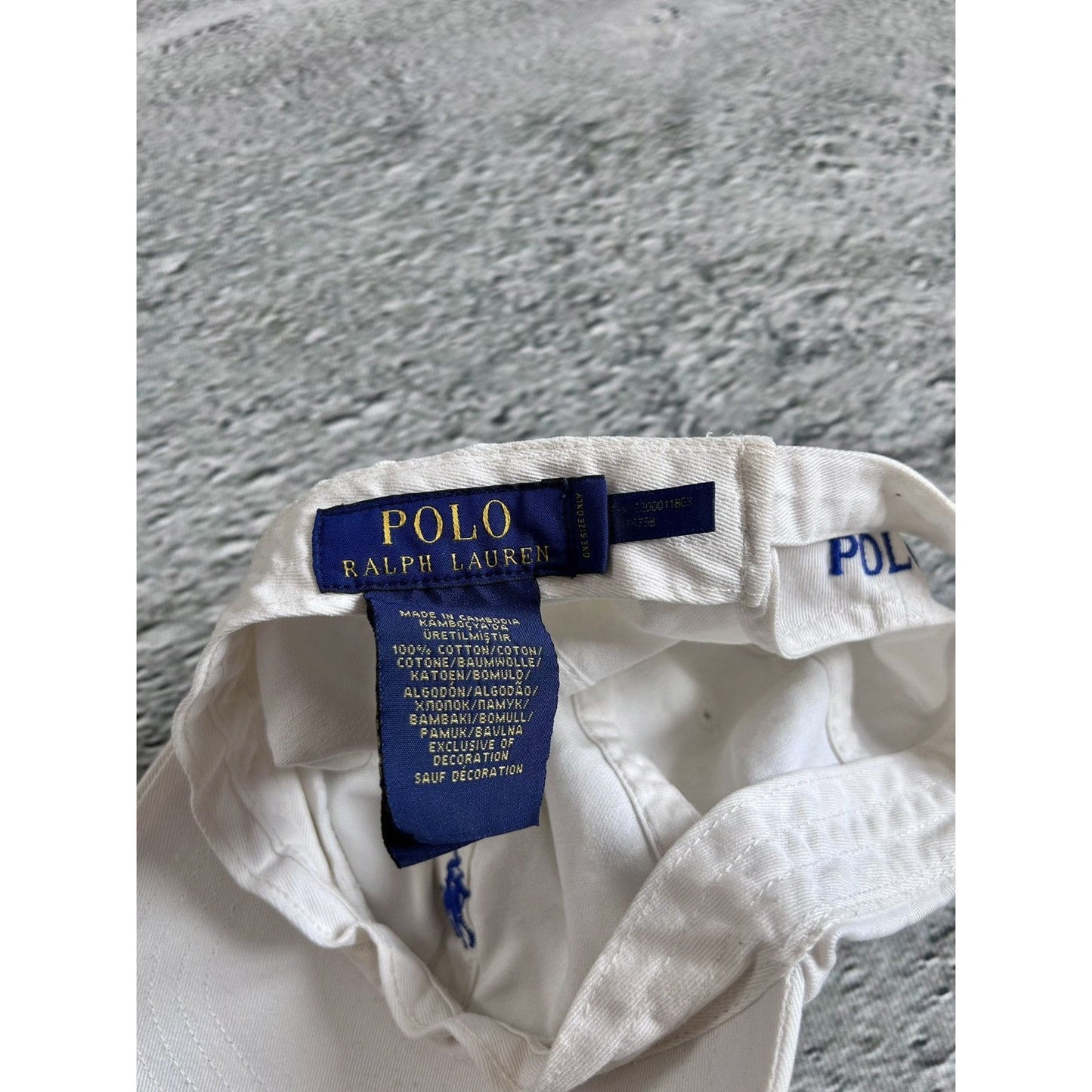 Polo Ralph Lauren cap white small pony