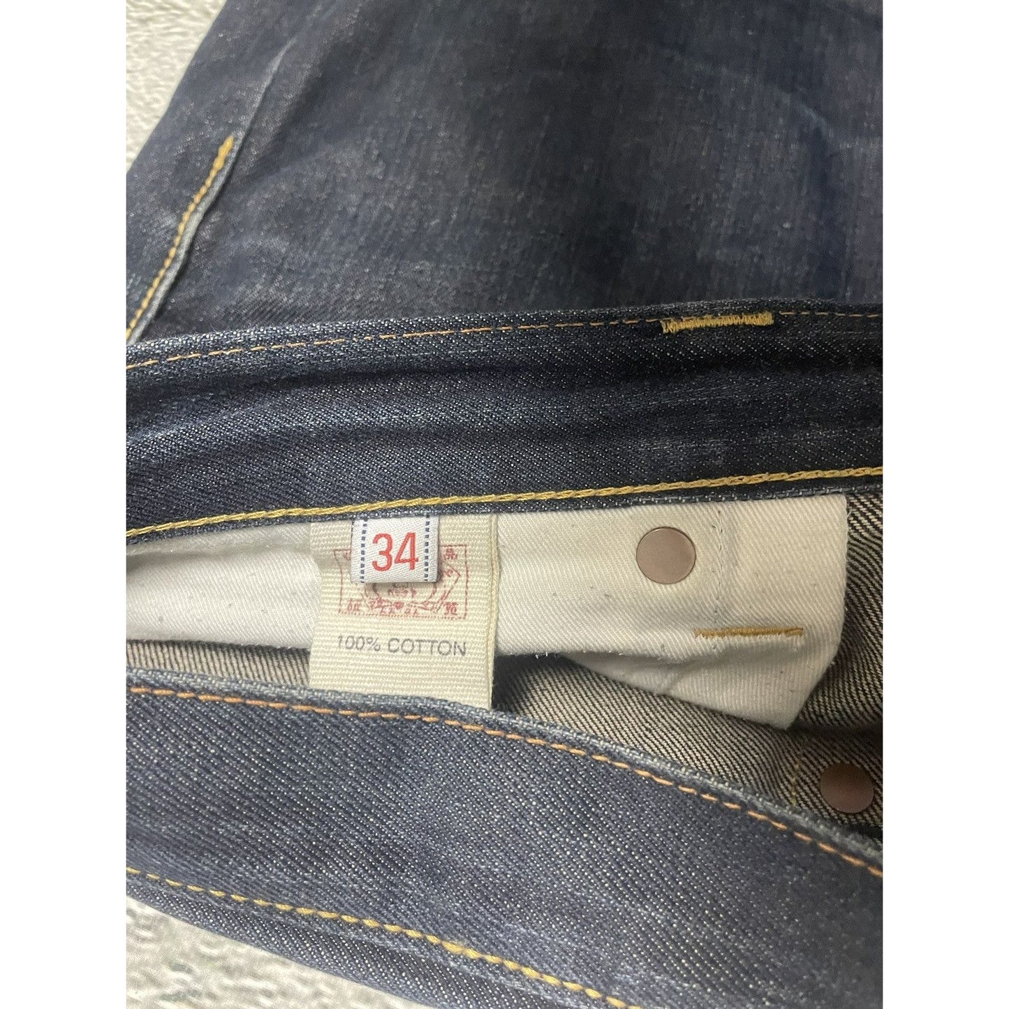 Evisu jeans vintage One God Brand selvedge denim vintage