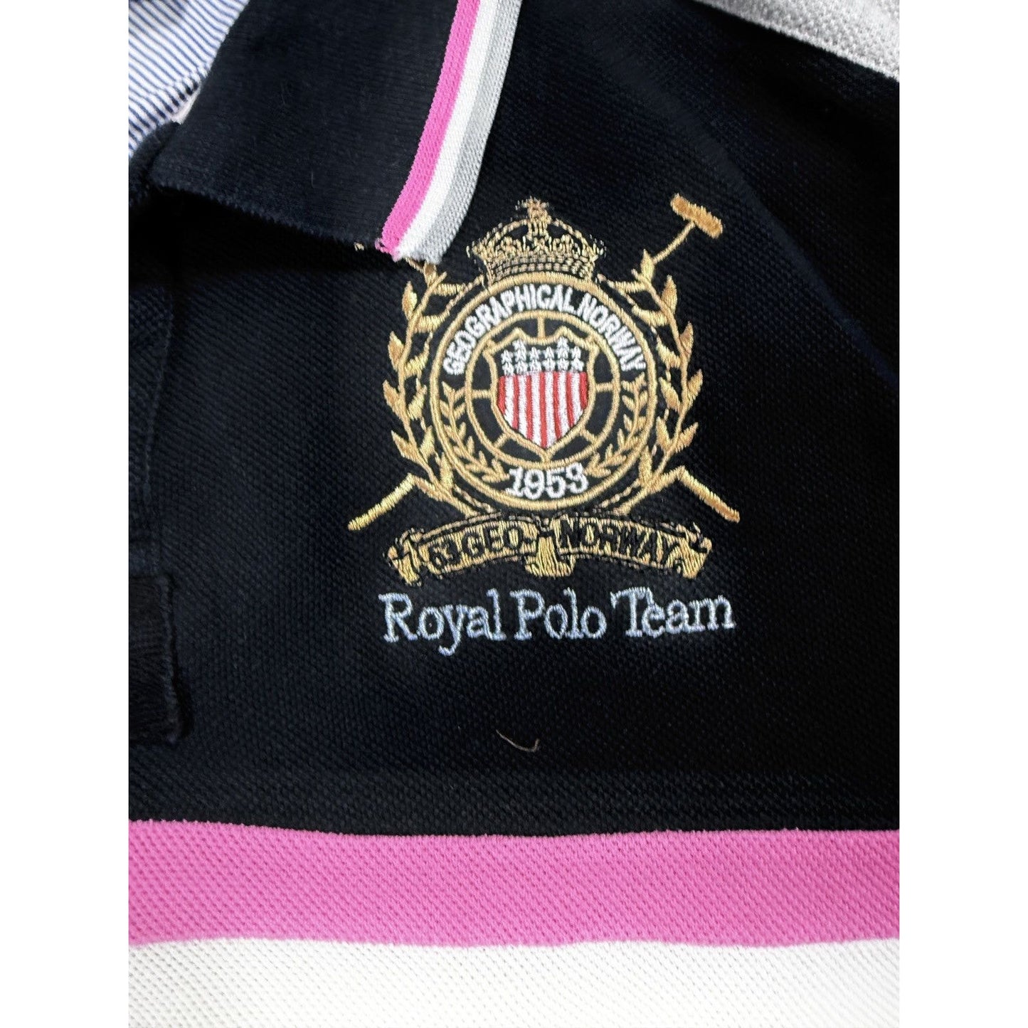Chief Keef Polo Geografical Norway Dubai T-shirt black pink