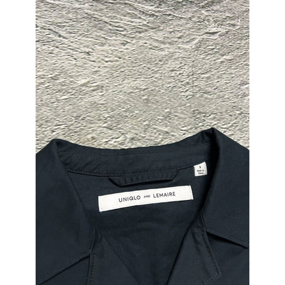 Uniqlo Lemaire Cotton Jacket navy button-up