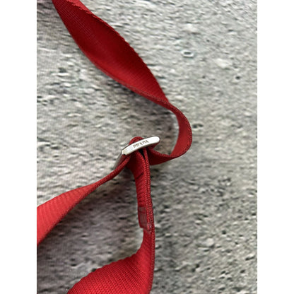 Prada red shoulder bag nylon mini