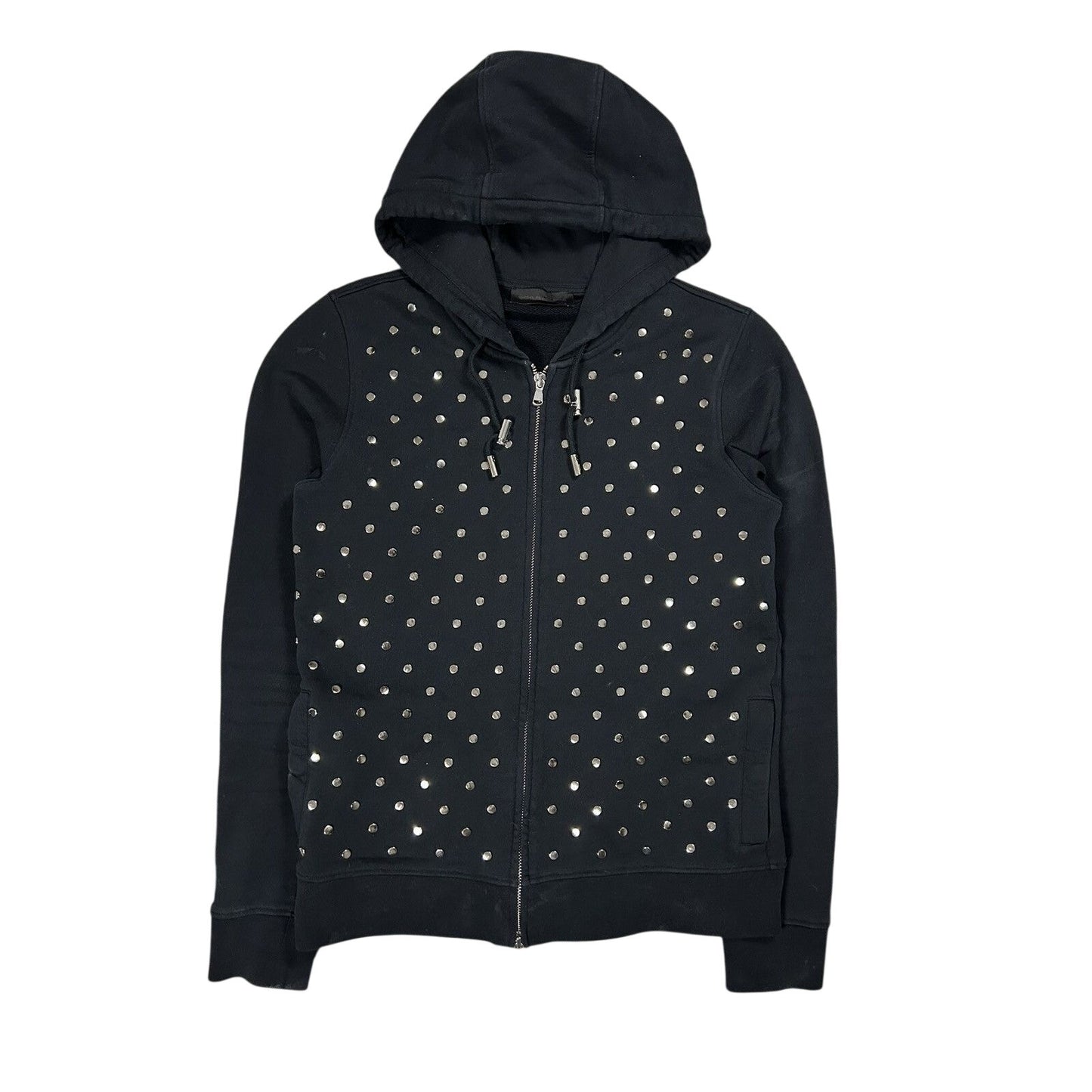 Diesel Black Gold Line studded zip hoodie