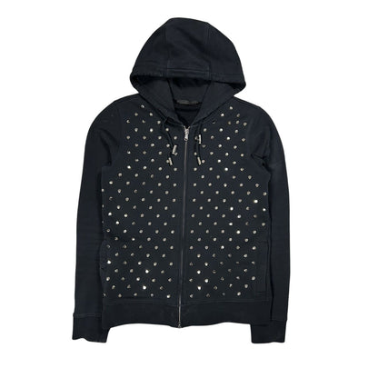 Diesel Black Gold Line studded zip hoodie