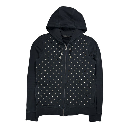 Diesel Black Gold Line studded zip hoodie