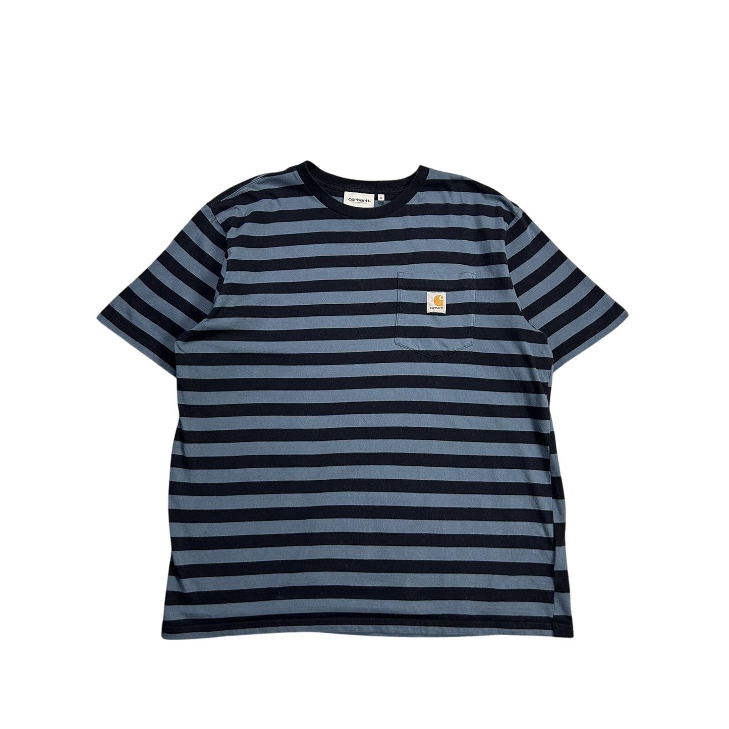 Carhartt S/S Merrick Pocket T-shirt striped navy blue