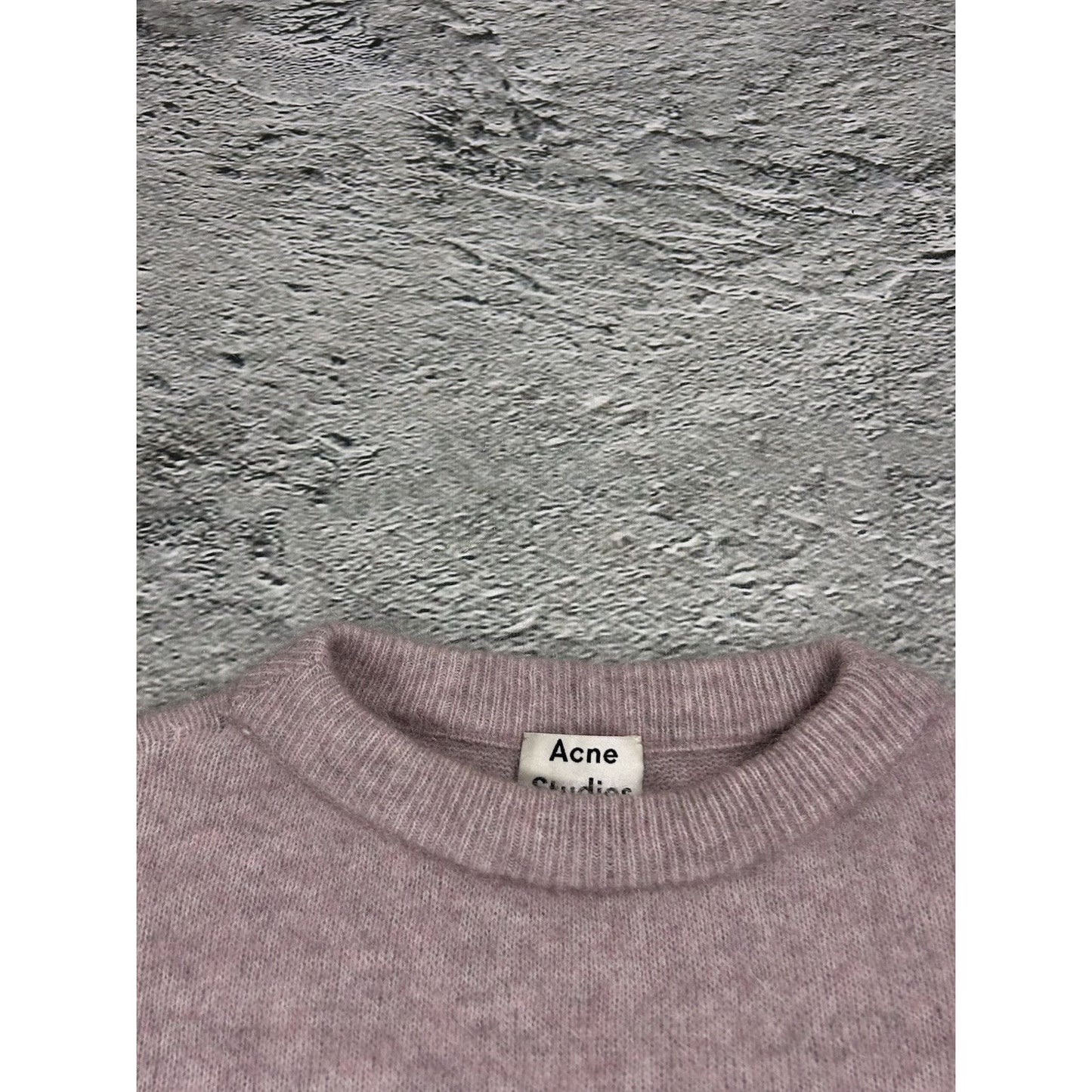 Acne Studios mohair sweater dramatic moh pink