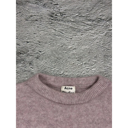 Acne Studios mohair sweater dramatic moh pink