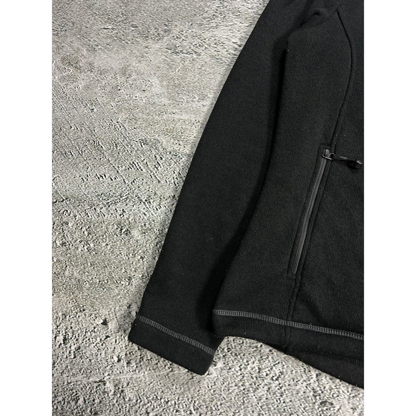 Vintage Jack Wolfskin Black Fleece Zip-Hoodie