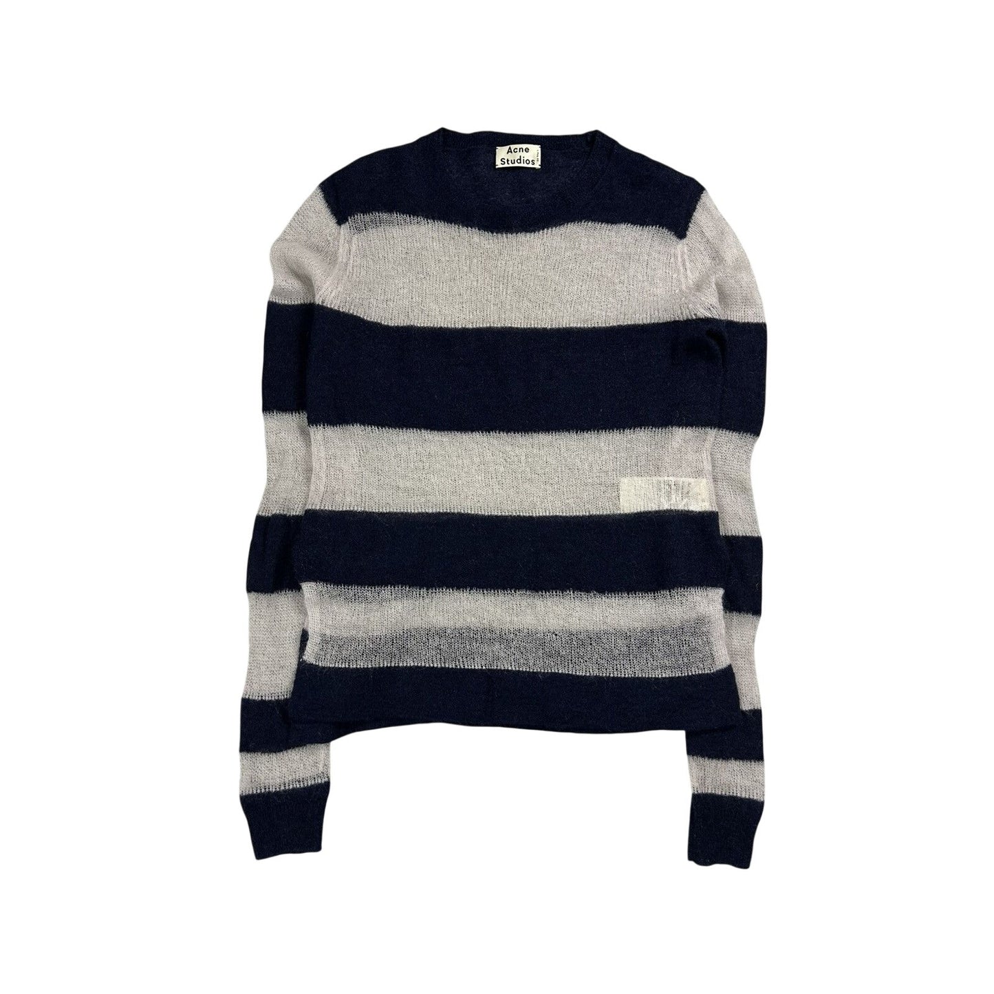 Acne Studios Mohair Sweater Octave SS14 Striped Navy White