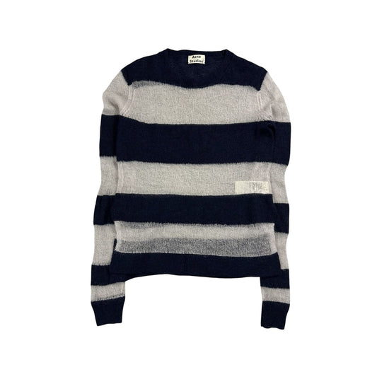 Acne Studios Mohair Sweater Octave SS14 Striped Navy White