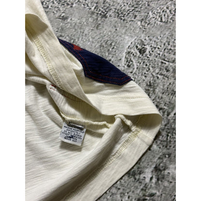Evisu polo T-shirt big logo white Y2K