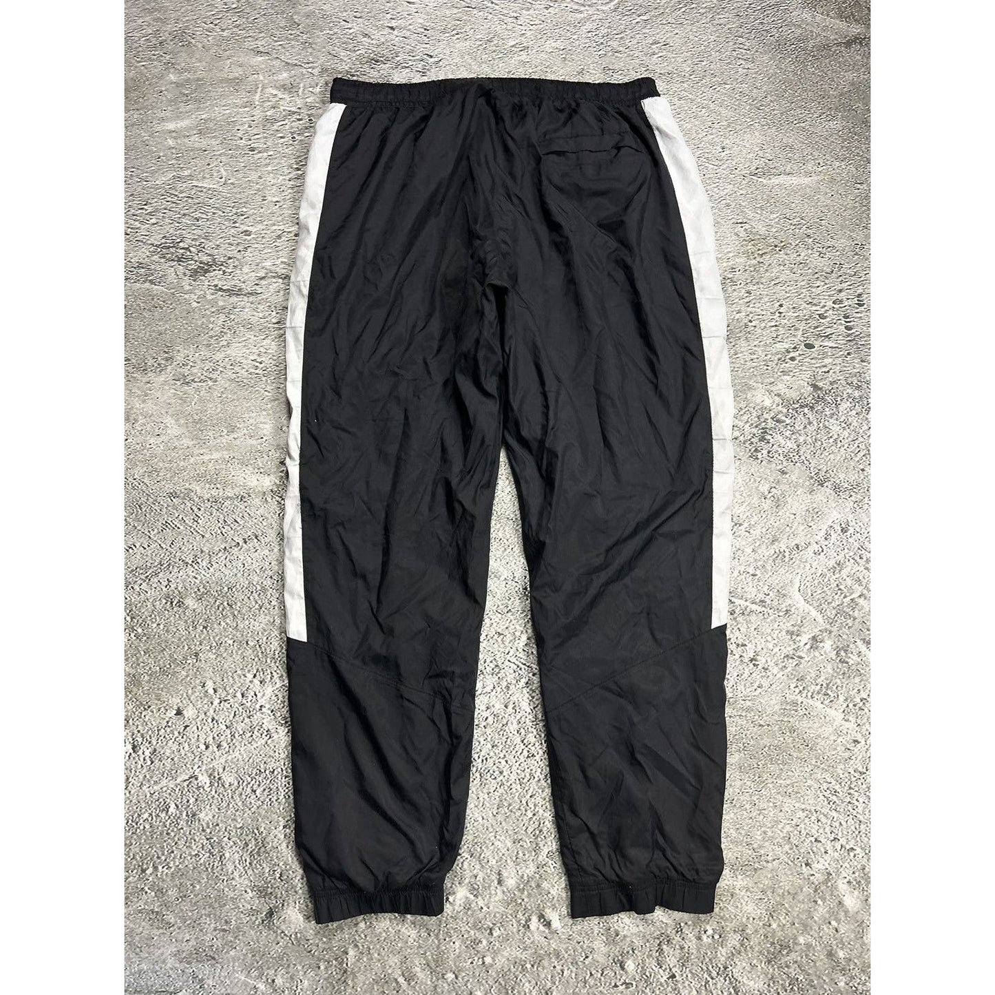 Nike vintage black nylon track pants small logo drill Y2K