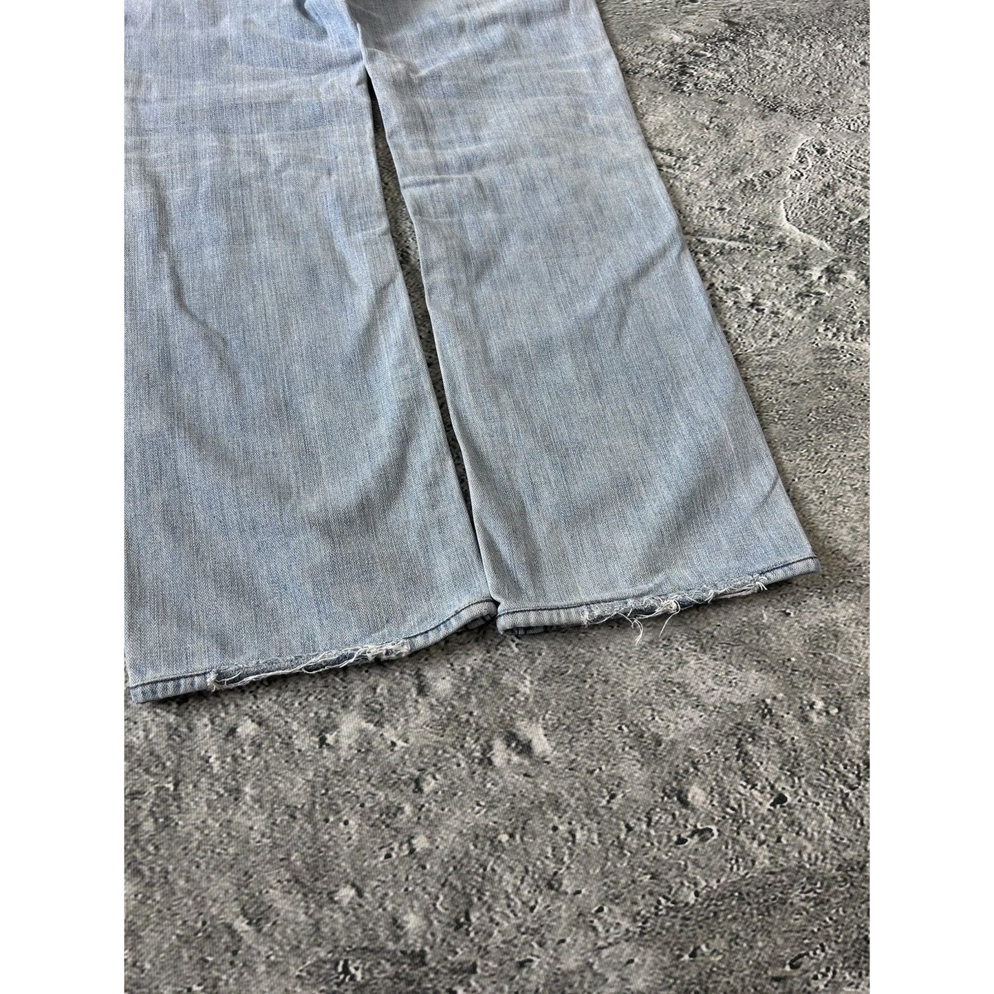 True Religion vintage baby blue jeans Ricky Rainbow