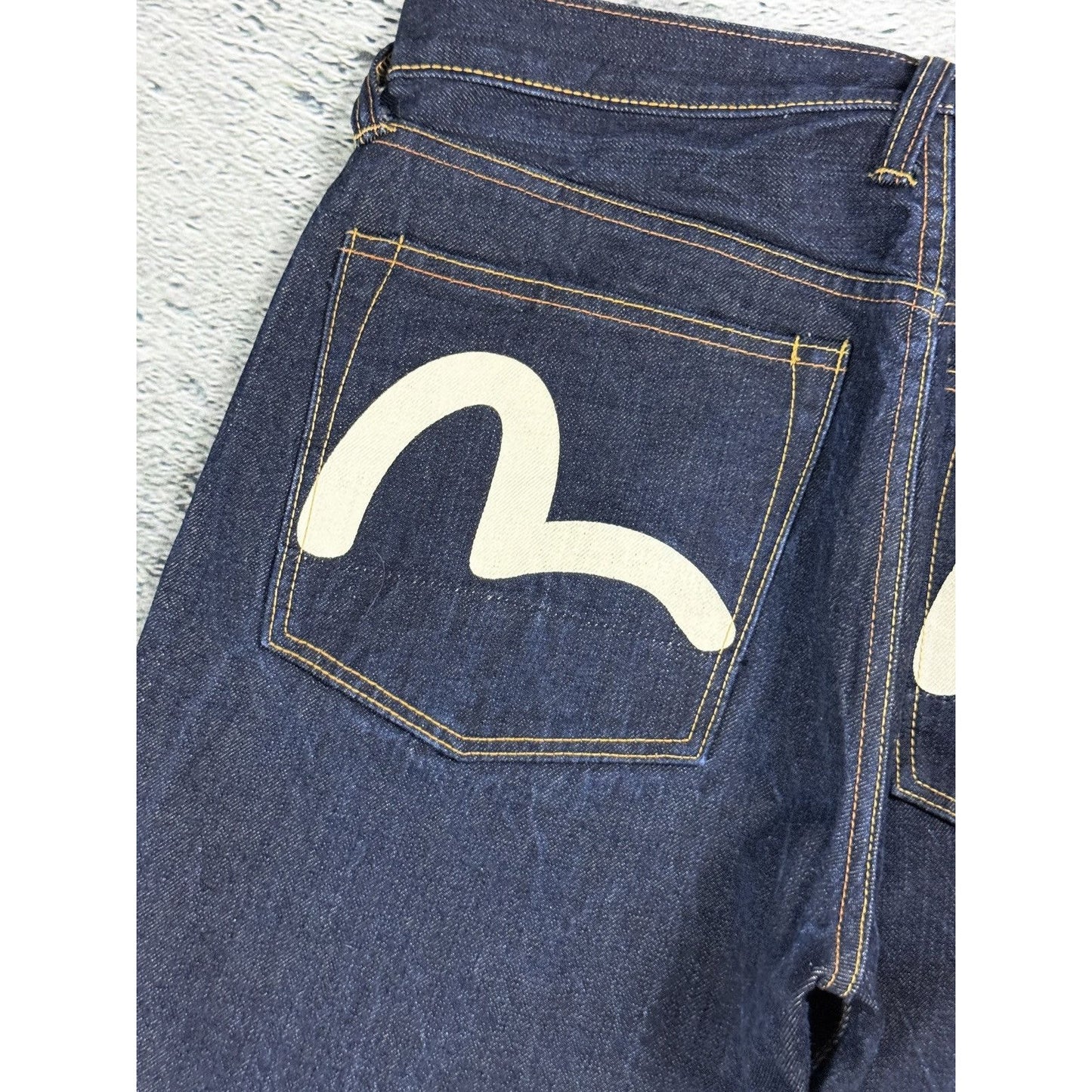 Evisu jeans vintage seagull logo selvedge denim