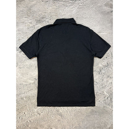 Givenchy Paris Polo T-shirt Black Silver Tape