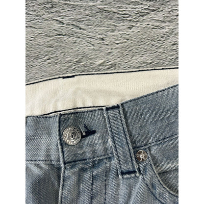 True Religion grey jeans contrast stitching Y2K straight