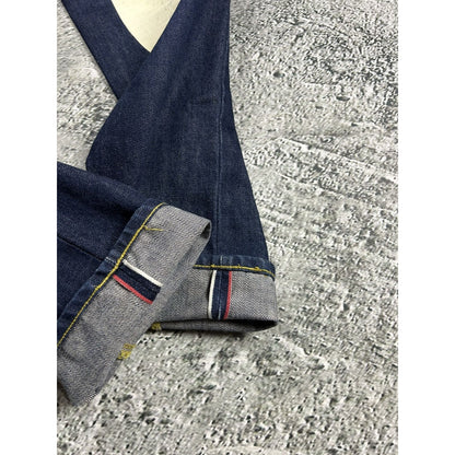 Evisu jeans daicock big logo white selvedge denim Japanese
