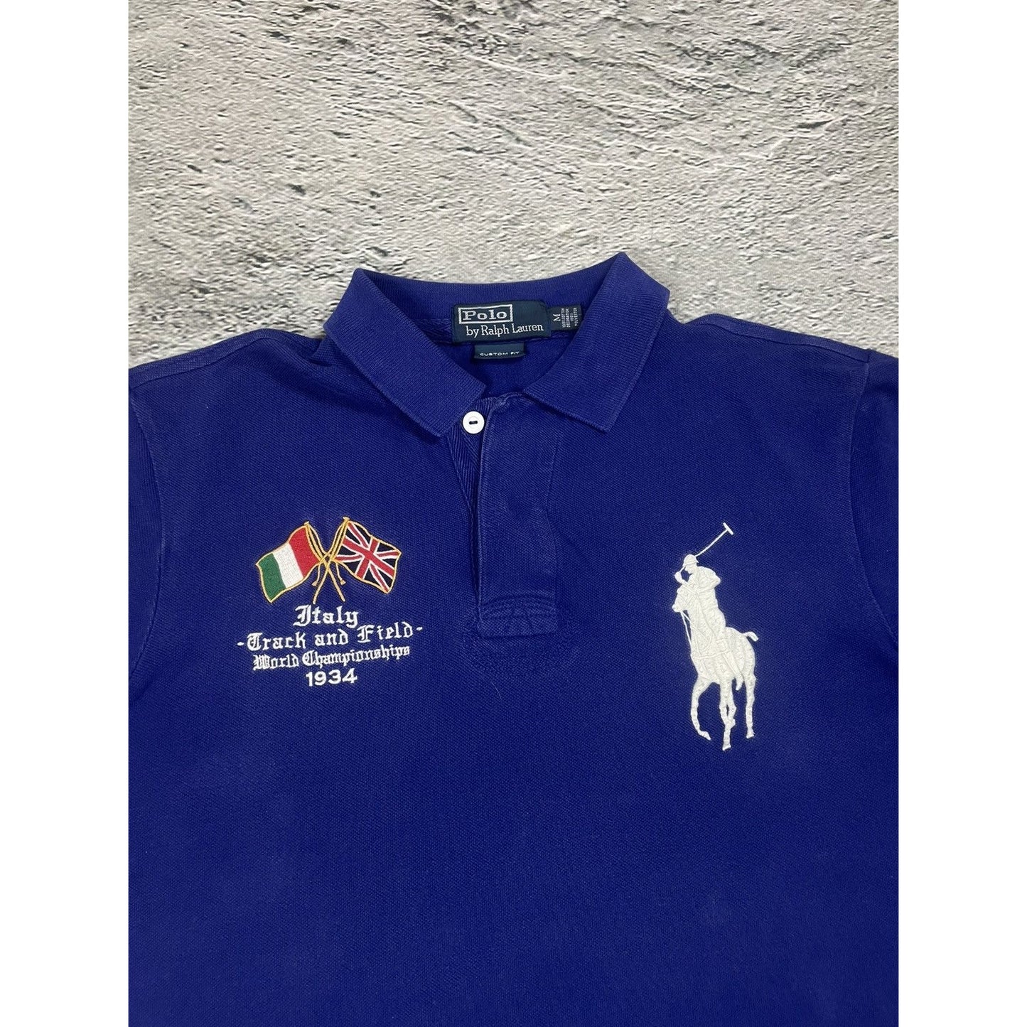Chief Keef Polo Italy Ralph Lauren vintage blue big pony
