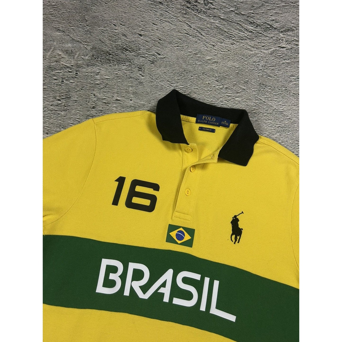 Chief Keef Polo Ralph Lauren vintage Brazil big pony yellow